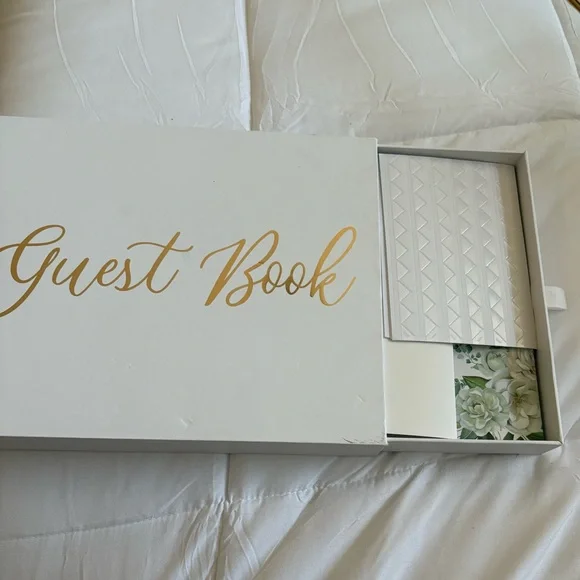 Glass wedding card box with Guest Book - Picture 9 of 9